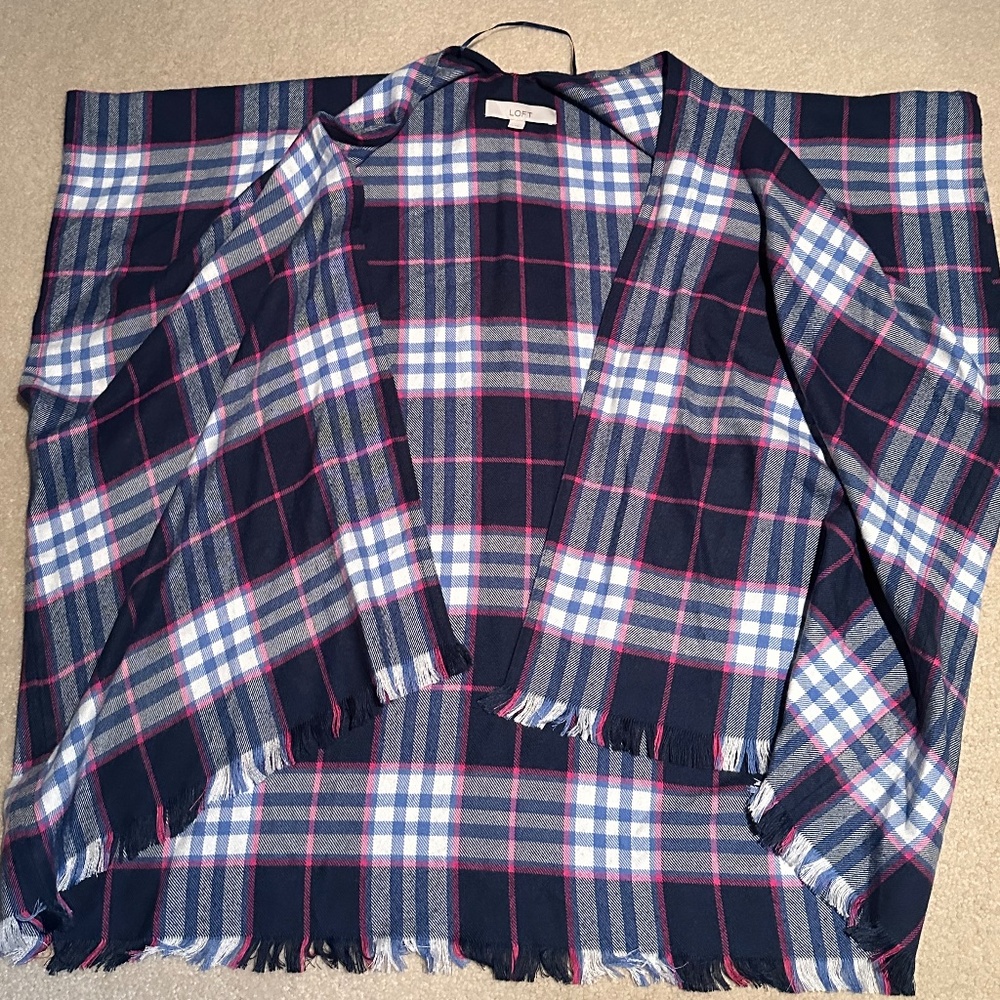 Loft Plaid Wrap - image 2